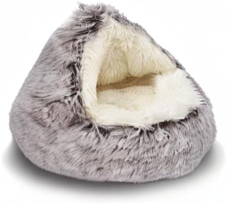 CozyFluff Premium Pet Cave Bed