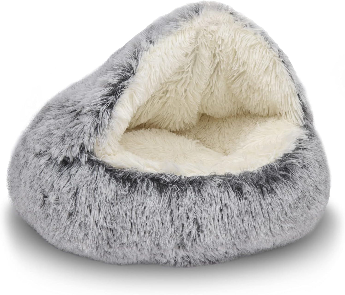 CozyFluff Premium Pet Cave Bed