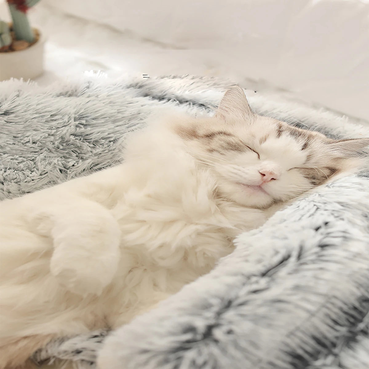 CozyFluff Premium Pet Cave Bed